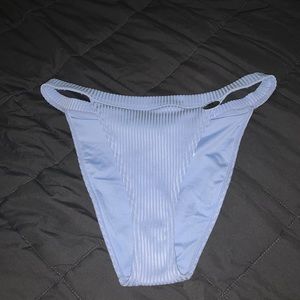 High cut light blue bikini bottoms
